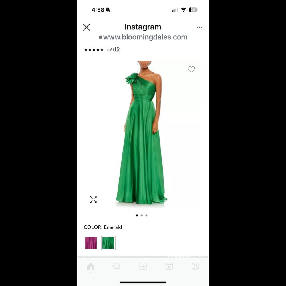 Mac Duggal Gown Green